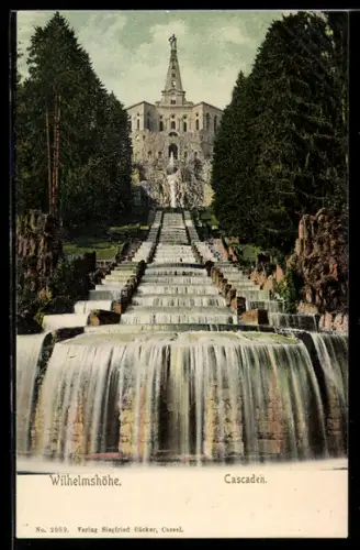 AK Wilhelmshöhe, Totalansicht der Kaskaden
