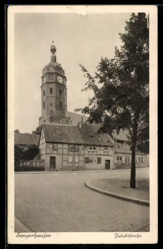 AK Sangerhausen, Blick auf die Jacobikirche