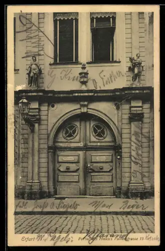 AK Erfurt, Portal des Hauses, Futterstrasse 13