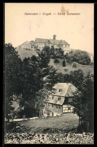 AK Hartenstein, Blick auf Schloss Hartenstein
