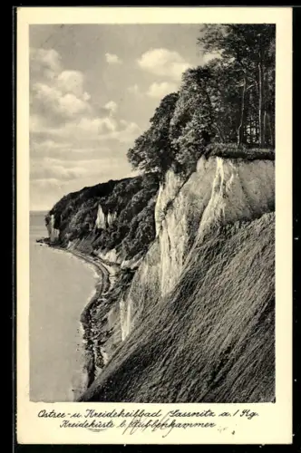 AK Sassnitz a. Rg., Kreideküste bei Stubbenkammer