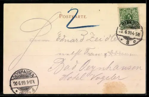 AK Hannover, Ansicht vom Rathaus