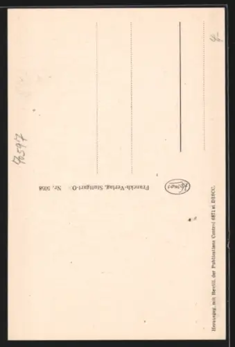 AK Stuttgart, Blick aufs Rathaus, Strassenpartie