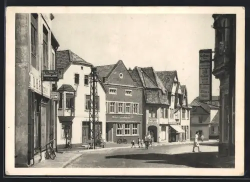 AK Twistringen, Centralplatz, Partie mit Gasthaus Jägerkrug