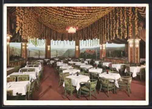 AK Berlin-Tiergarten, Gaststätte Haus Vaterland am Potsdamer Platz, Rheinterrasse, Betrieb Kempinski