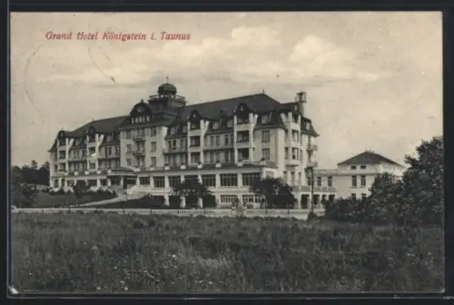 AK Königstein i. Taunus, Grand Hotel, Panorama