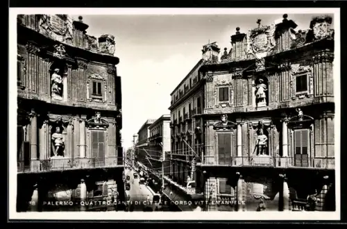 AK Palermo, Quattro Canti di Citta e Corso Vittorio Emanuele