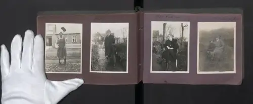 Fotoalbum mit 48 Fotografien, Ansicht Keitum auf Sylt, Leuchtturm, Landschaft aus den 1920er Jahren