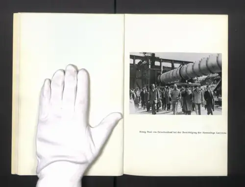 Fotoalbum mit 10 Fotografien, Ansicht Salzgitter, Fr. Krupp, Krupp-Rennverfahren mit Rennanlagen und Industrieaufnahmen