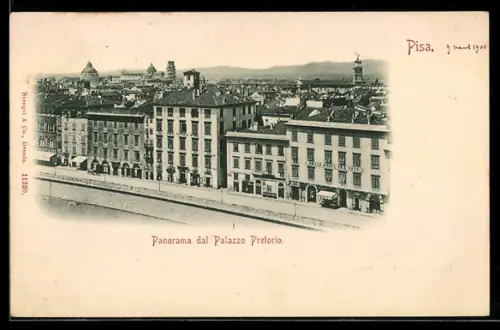 AK Pisa, Panorama dal Palazzo Pretorio