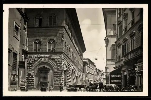 AK Firenze, Via Cavour e Palazzo Riccardi