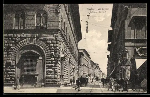 AK Firenze, Via Cavour e Palazzo Riccardi
