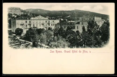 AK San Remo, Grand Hôtel de Nice