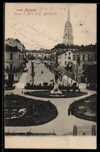 AK Novara, Corso a Mon. a G. Garibaldi