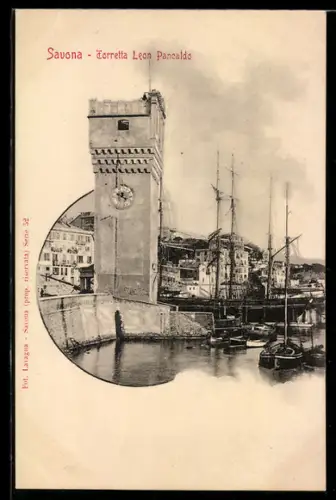 AK Savona, Torretta Leon Pancaldo e navi nel porto