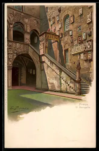 Künstler-AK Firenze, Il Bargello
