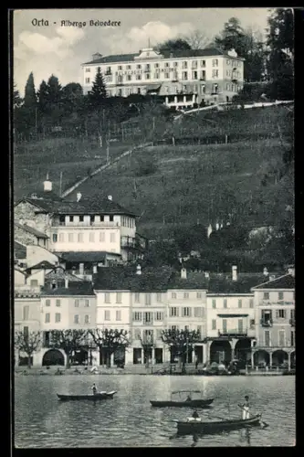 AK Orta, Albergo Belvedere e barche sul lago