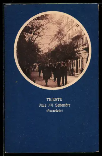 AK Trieste, Viale XX Settembre (Acquedotto)
