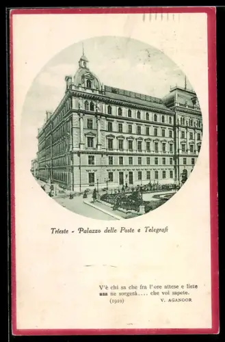AK Trieste, Palazzo delle Poste e Telegrafi