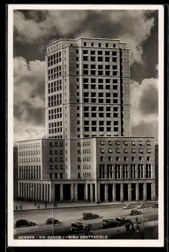 AK Genova, Via Dante: Primo Grattacielo