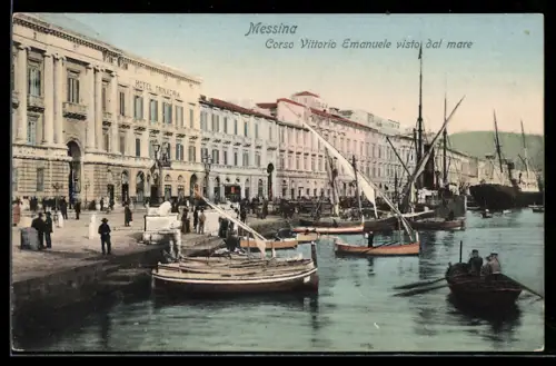 AK Messina, Corso Vittorio Emanuele visto dal mare
