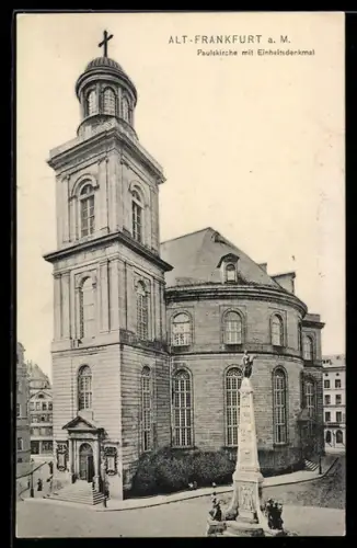 AK Alt-Frankfurt, Paulskirche, Einheitsdenkmal