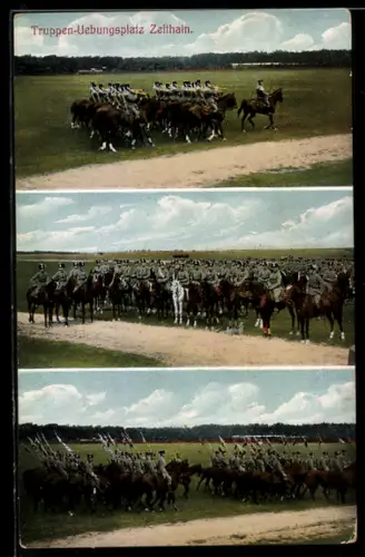 AK Zeithain, Truppen-Übungsplatz, Kavallerie-Manöver