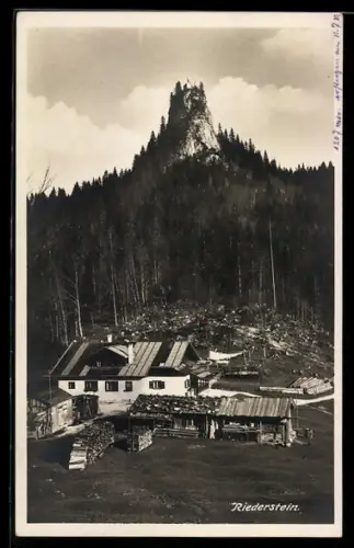 AK Riederstein, Berggasthaus und Felsgipfel