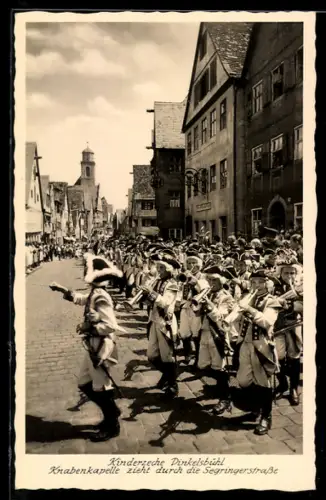 AK Dinkelsbühl, Kinderzeche, Knabenkapelle in der Segringerstrasse