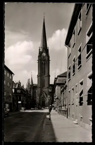 AK Kaiserslautern /Pf., Stiftskirche und Königstrasse