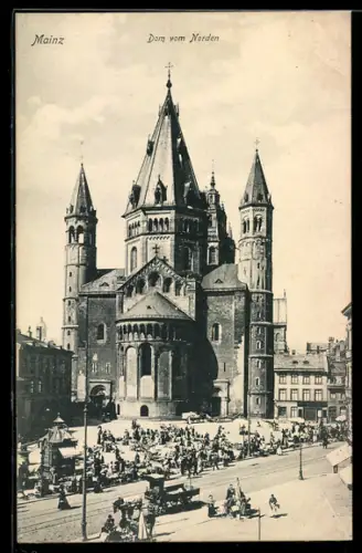 AK Mainz, Dom vom Norden, Marktbetrieb