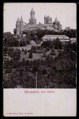 AK Braunfels, Schloss Braunfels von Süden
