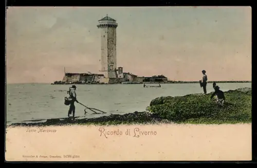 AK Livorno, Torre Marzocco e pescatori lungo la costa
