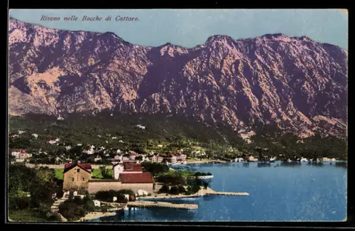 AK Risano nelle Bocche di Cattaro, Vista panoramica sul mare e montagne imponenti