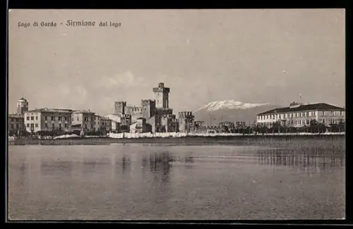 AK Sirmione /Lago di Garda, Vista del castello dal lago