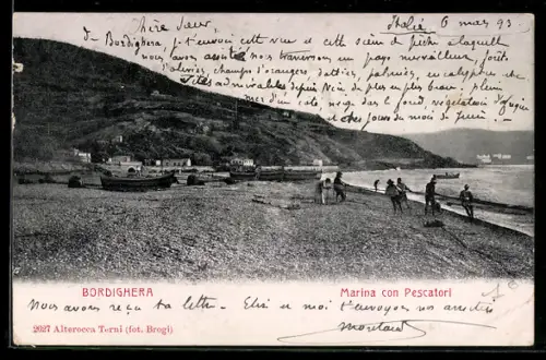 AK Bordighera, Marina con Pescatori
