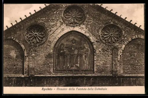 AK Spoleto, Mosaico della Facciata della Cattedrale