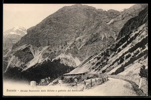 AK Bormio, Strada Nazionale dello Stelvio e galleria del Baraccone