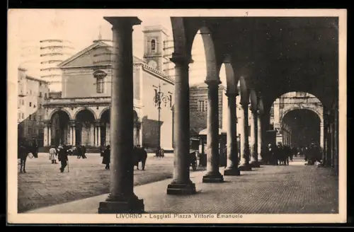 AK Livorno, Loggiati Piazza Vittorio Emanuele