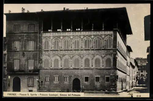 AK Firenze, Piazza S. Spirito, Palazzo Guadagni, Simone del Pollaiolo