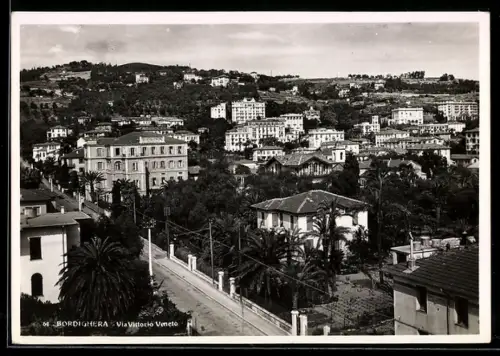 AK Bordighera, Via Vittorio Veneto