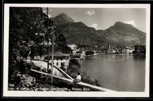 AK Riva del Garda, Gardesana Occidentale, Panorama