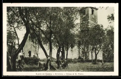 AK Sirmione /Lago di Garda, Chiesa di S. Pietro