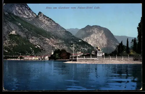 AK Riva am Gardasee, Teilansicht vom Palast-Hotel Lido
