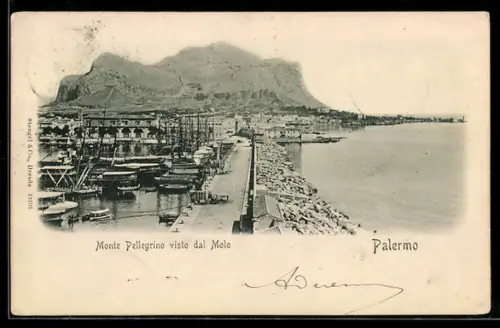 AK Palermo, Monte Pellegrino visto dal Molo