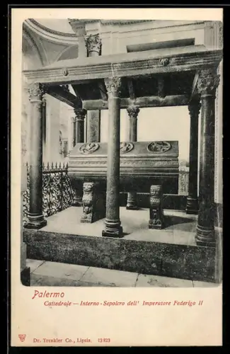AK Palermo, Cattedrale, Interno, Sepolcro dell`Imperatore Federigo II