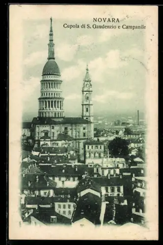 AK Novara, Cupola di S. Gaudenzio e Campanile