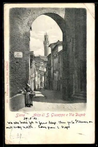 AK Siena, Arco di S. Giuseppe e Via Duprè