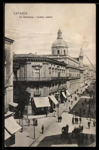 AK Catania, Via Stesicorea, Quattro cantoni