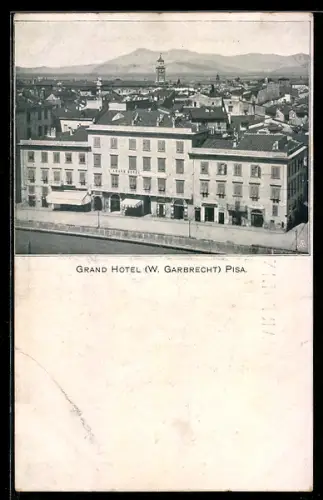 AK Pisa, Grand Hotel, Propr. W. Garbrecht
